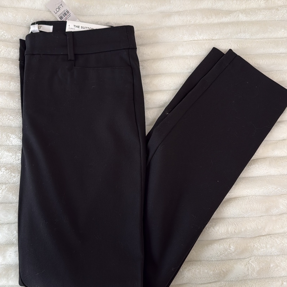 LOFT Sutton Black Pants